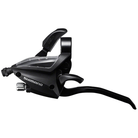 Shimano ST-EF500 mechanical brake and shift lever for road bikes, showing the ergonomic design and gear control switches.