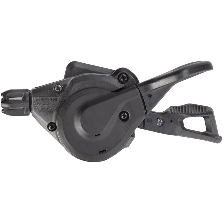 Shimano SLX SL-M7100 mechanical shifter for mountain bike gear shifting, featuring ergonomic design and durable construction.