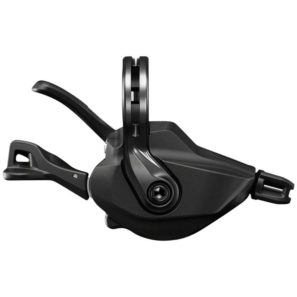 Shimano XTR SL-M9100 right mechanical shifter for mountain bike gear shifting, showcasing the ergonomic lever and branding.