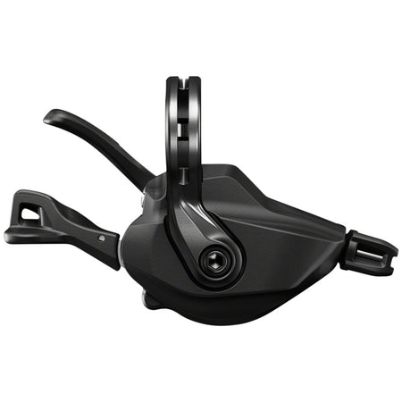 Shimano XTR SL-M9100 right mechanical shifter for mountain bike gear shifting, showcasing the ergonomic lever and branding.