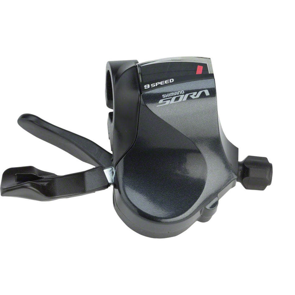 Shimano Sora SL-R3000 road shifter for mechanical bike gear shifting, shown with levers and cables.