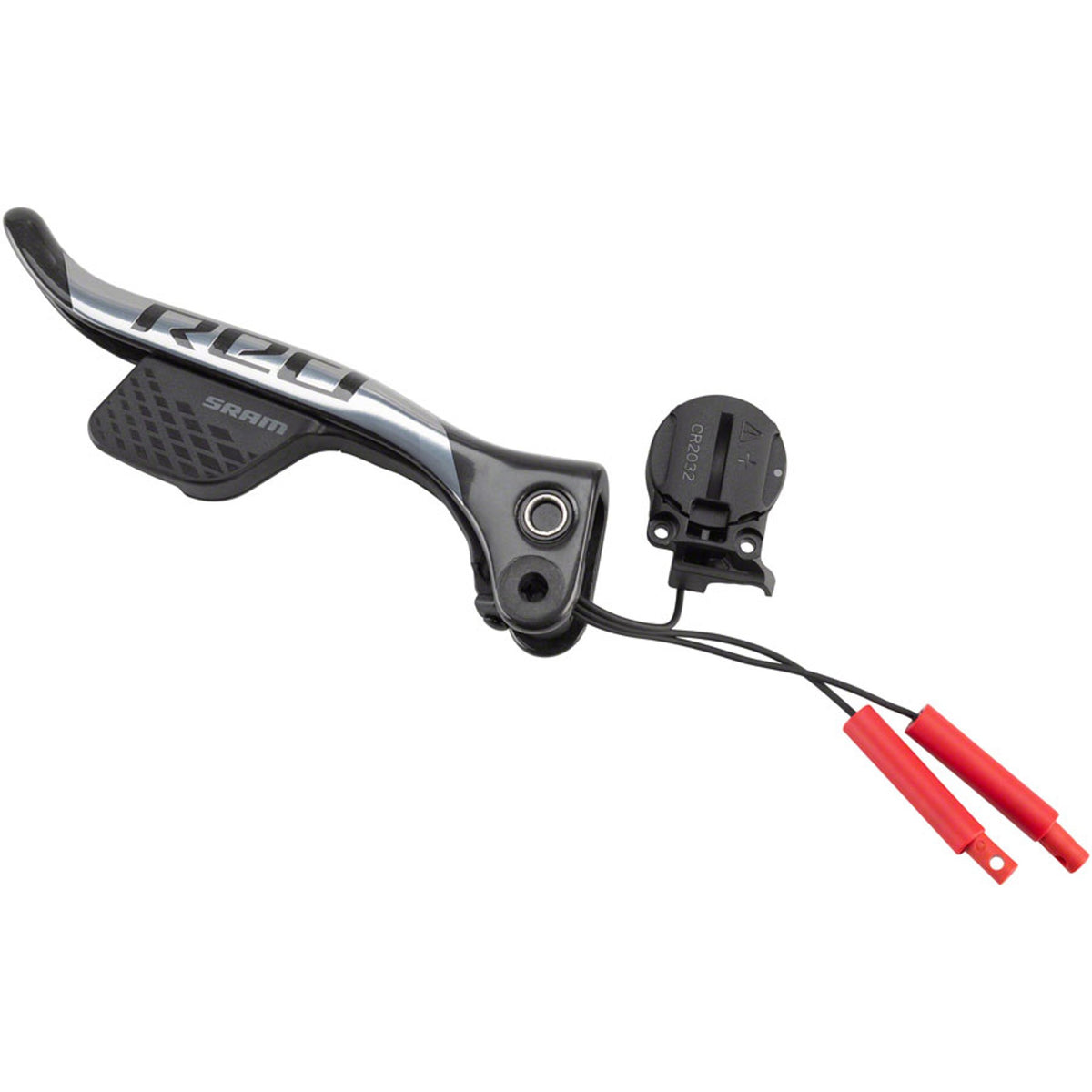 SRAM brake lever blade and shifter paddle assembly for mechanical shifters, showcasing the detailed components and design.