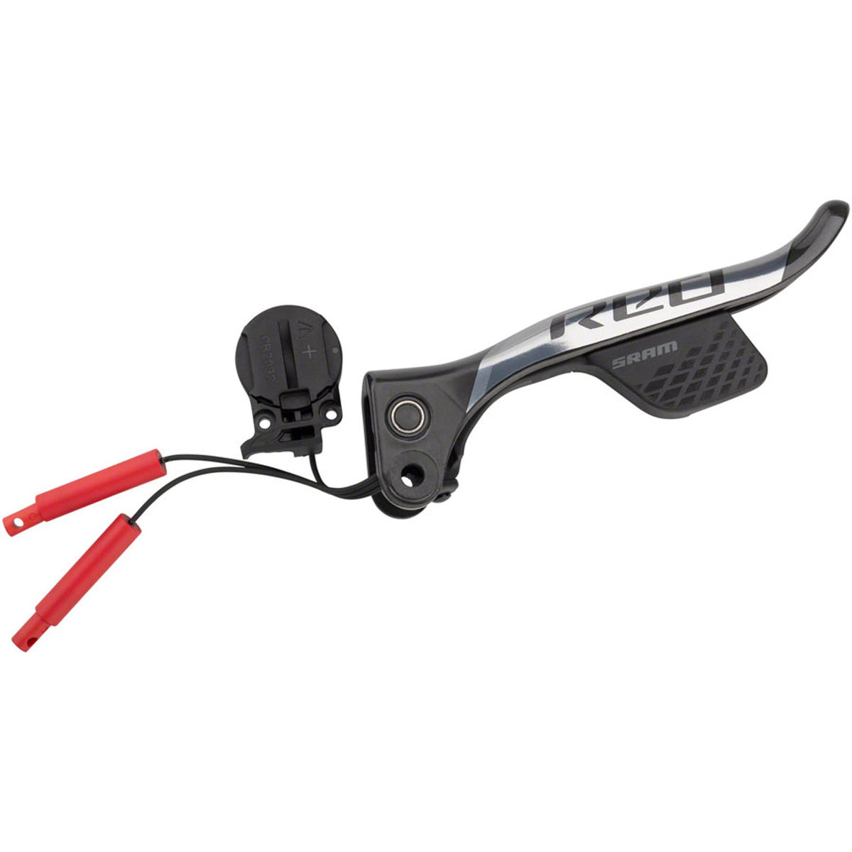 SRAM brake lever blade and shifter paddle assembly for mechanical shifters, showing detailed metal components.