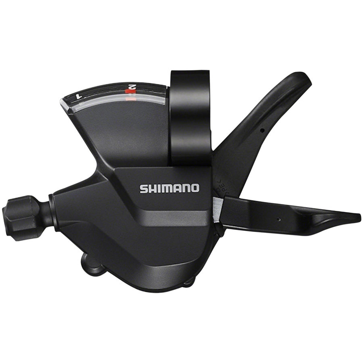 Shimano Altus SL-M315 mechanical shift lever for mountain bike gear shifting, shown in a close-up image.