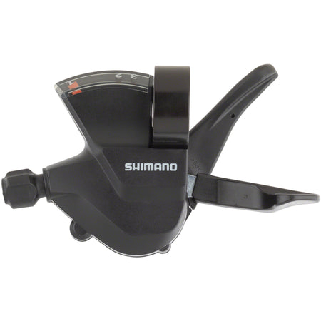 Shimano Altus SL-M315 mechanical shift lever for bicycle gear shifting, shown in close-up with labeled components.