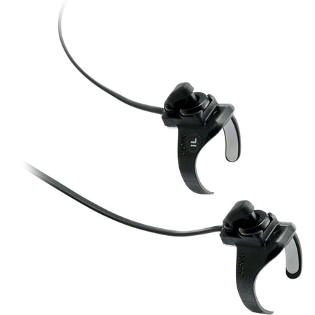 Shimano SW-R610 Di2 remote sprinting shifters for electronic shifting, shown with sleek buttons and ergonomic design.