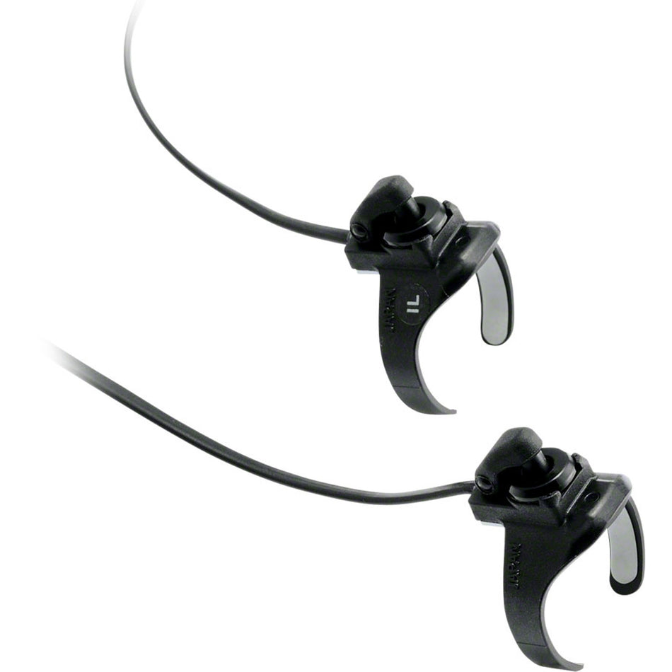 Shimano SW-R610 Di2 remote sprinting shifters for electronic shifting, shown with sleek buttons and ergonomic design.