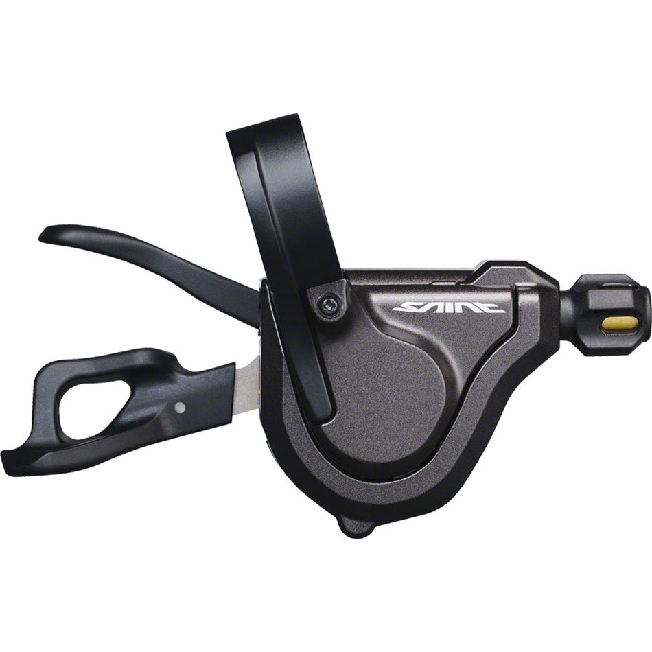 Shimano Saint SL-M820 right mechanical shifter for mountain bike, featuring ergonomic grip and gear lever components.
