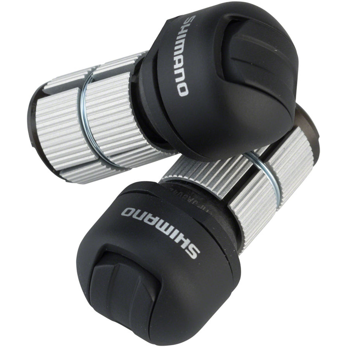 Shimano Dura-Ace SW-R9160 Di2 TT bar end shifters for electronic shifting, shown with sleek black design and control buttons.