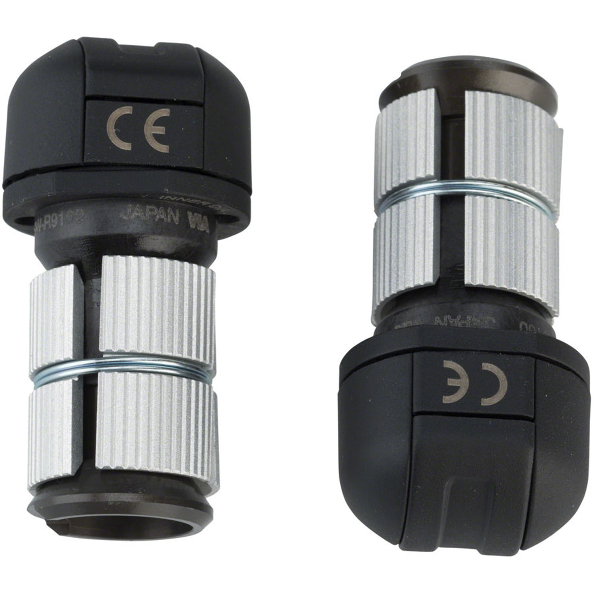 Shimano Dura-Ace SW-R9160 Di2 TT bar end shifters for electronic shifting, shown from side view with sleek design.