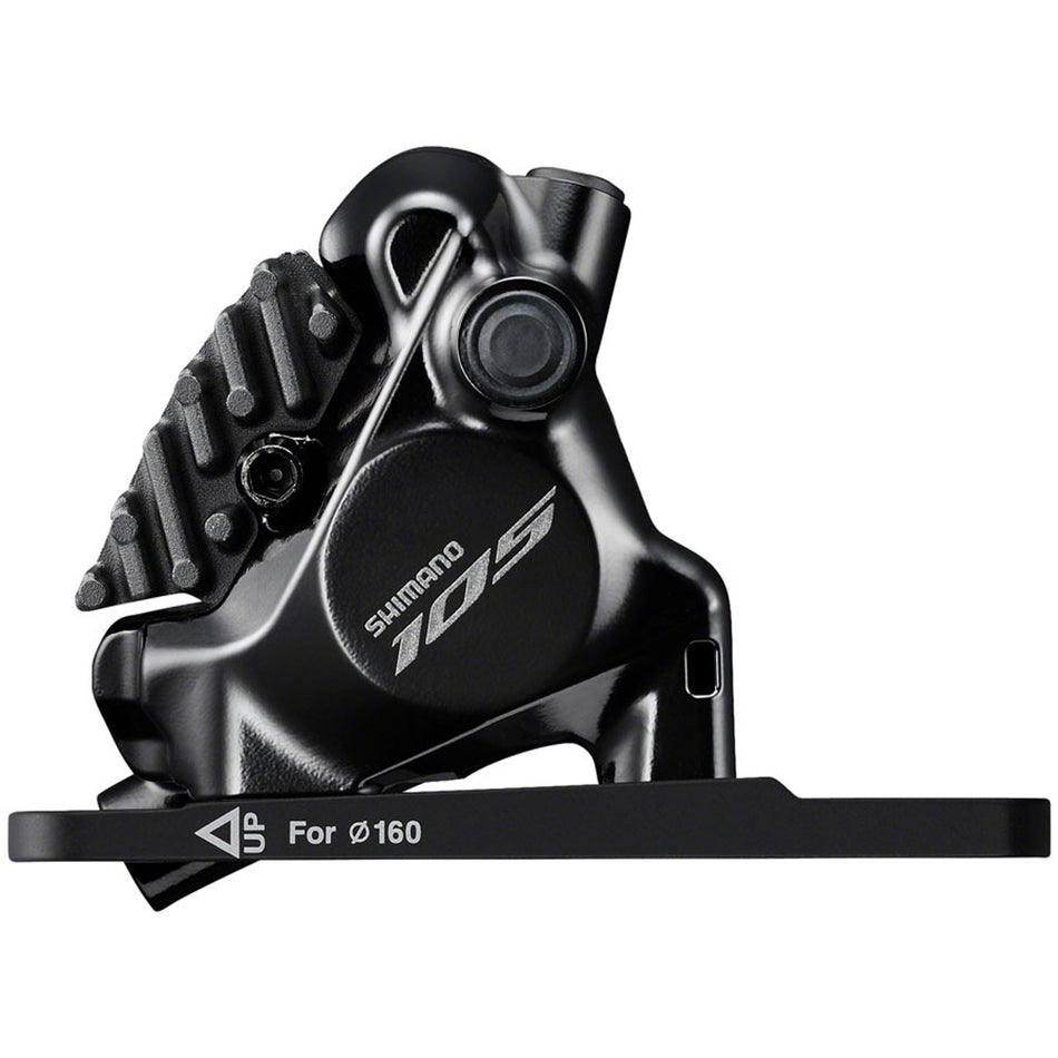 Shimano 105 ST-R7170 Di2 electronic shift and brake lever with BR-R7170 disc brake caliper for road bikes.