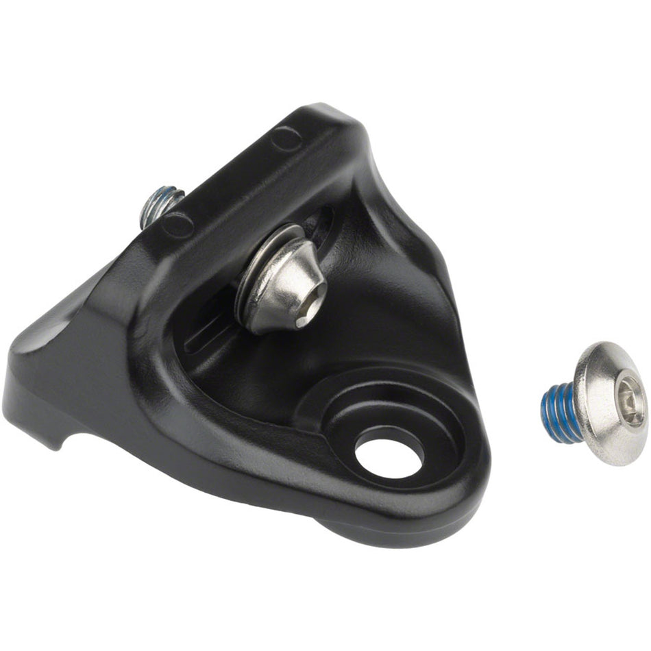 Shimano Deore SL-M5100 shifter replacement parts, close-up of mechanical shifter components and gear lever details.