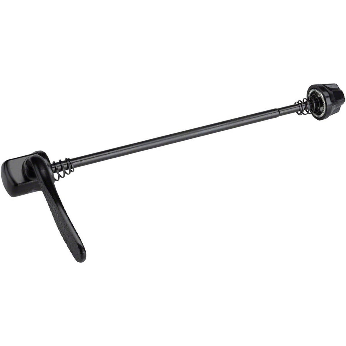 Shimano MT200B rear quick release axle for bike wheels, featuring easy quick-release lever and durable construction.