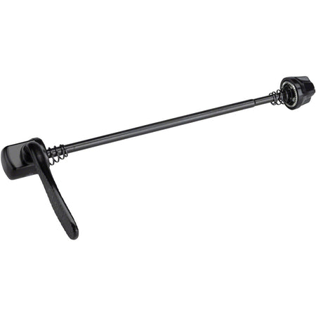 Shimano MT200B rear quick release axle for bike wheels, featuring easy quick-release lever and durable construction.