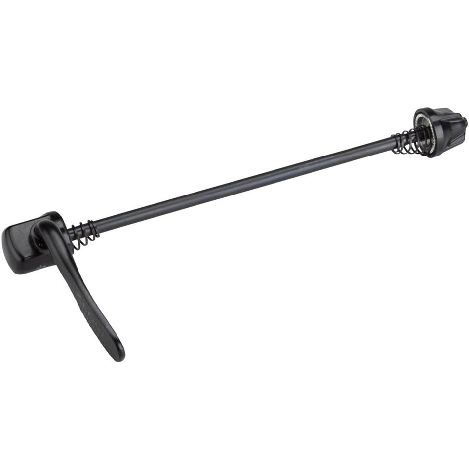 Shimano Acera rear quick release axle for bicycle wheels, compatible with Shimano QR9008 skewer and axle system.