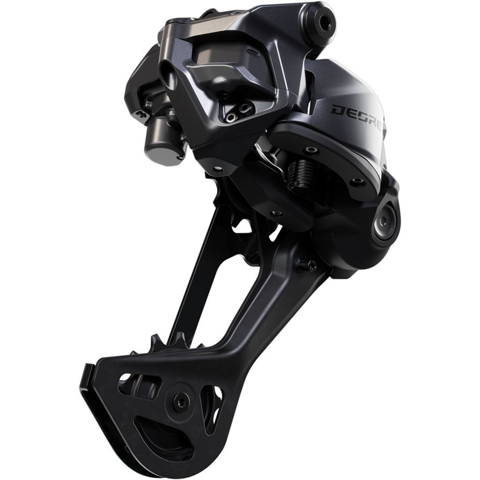 Shimano Deore RD-M6260-12 Di2 wired power 12-speed e-MTB rear derailleur with durable metal construction and precise shifting.