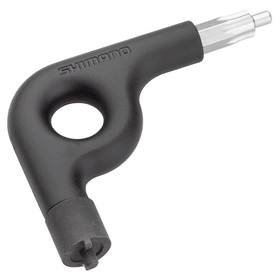 Shimano TL-FC22 Hexalobular Torx wrench used for precise tightening and loosening of Torx screws in shop tools.