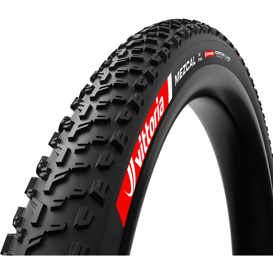 Vittoria Mezcal XC Trail MTB tire with 4C Graphene, G2.0 E-Bike folding tubeless clincher tire, rugged mountain biking tire.