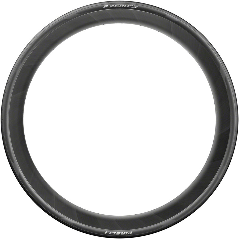 Pirelli P Zero Race X TLR road tire in black with TechWall+ and SmartEvo technology, folding tubeless-ready clincher design.