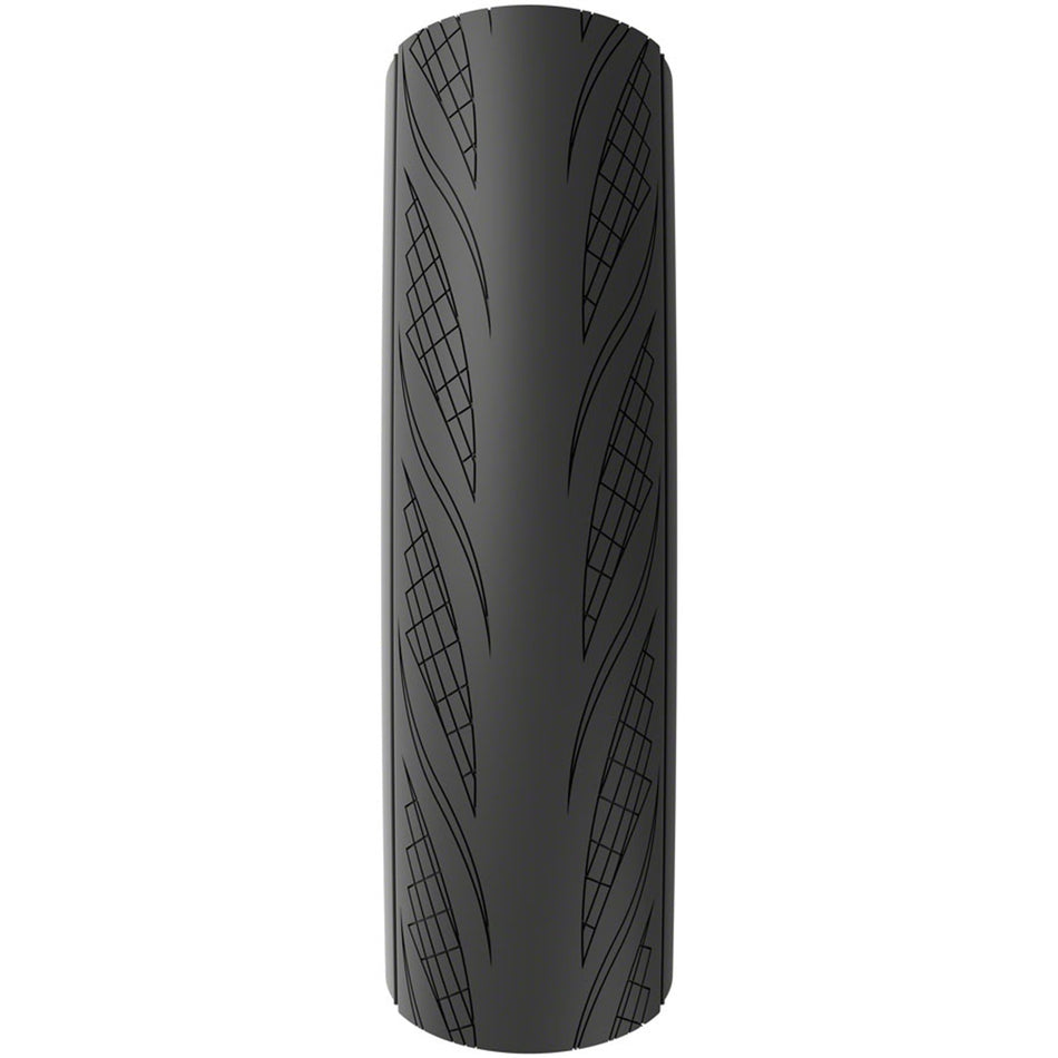 Vittoria Rubino V Tire G2.0 folding road tire with graphene and silica compound, shown in black with tread pattern.