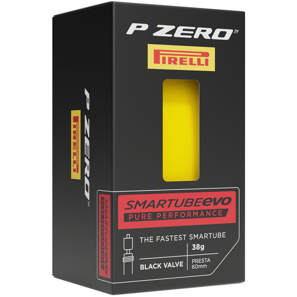 Pirelli P Zero Smartube EVO tubeless bicycle inner tube, 700 x 25-28 size, with valve for road bike tires.