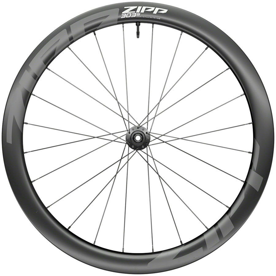 Zipp 303 S Front Wheel - 700, 12 X 100mm, Center-Lock, Tubeless, Black, A1 - Category One Cycles