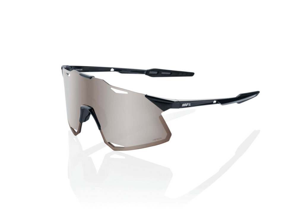 100% Hypercraft Gloss Black - HiPER Silver Lens
