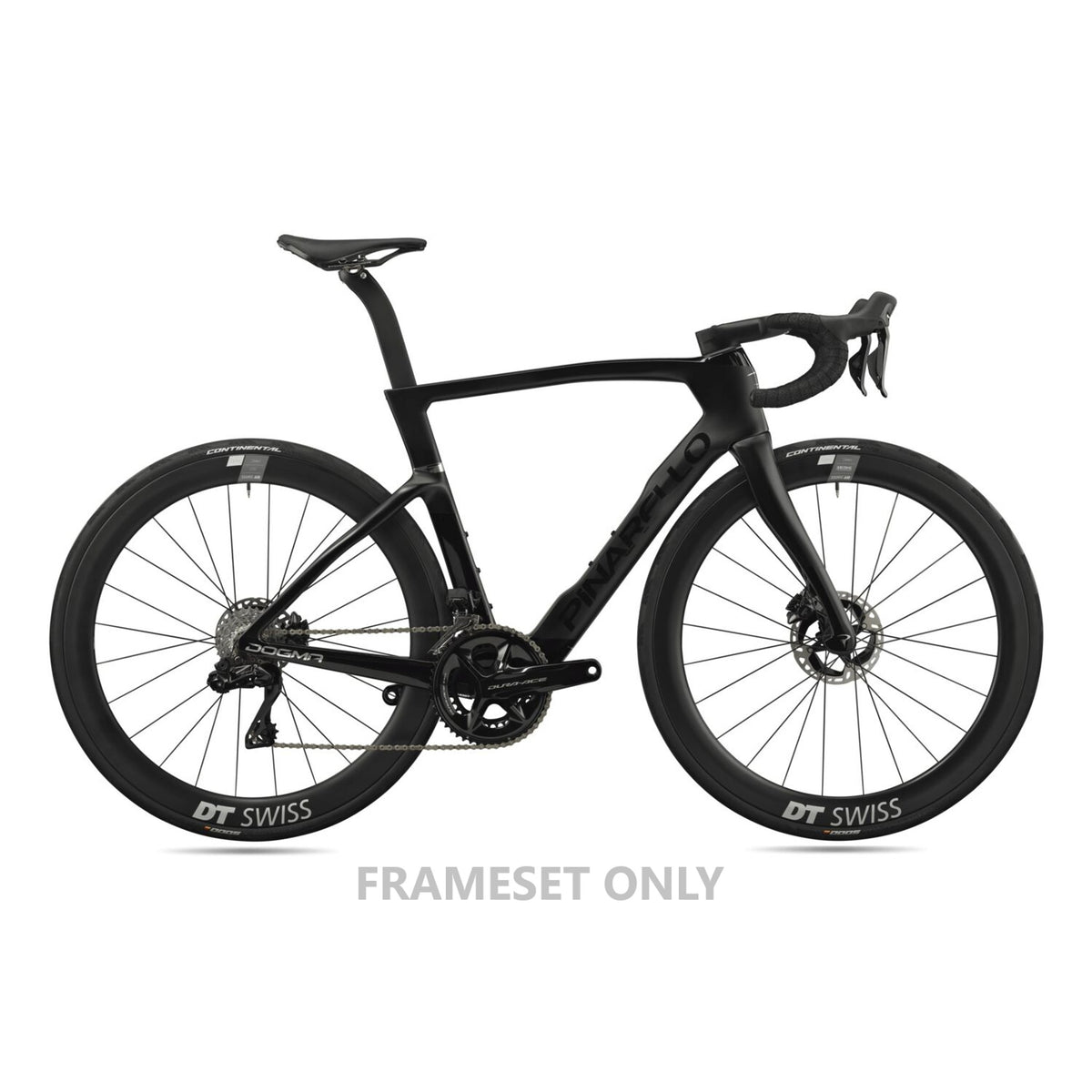 Pinarello MY25 Dogma F Disc road bike frameset, lightweight carbon frame with disc brake compatibility, sleek design for performance cycling.