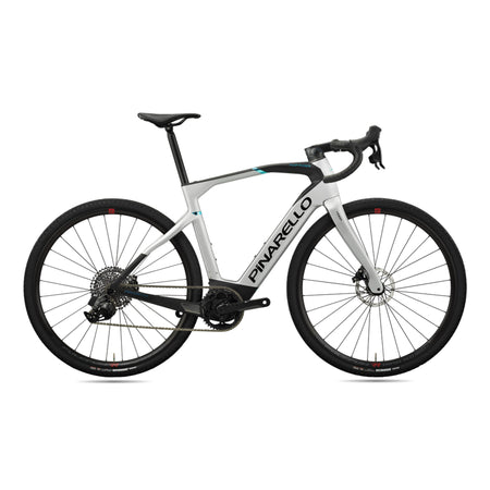 Pinarello Nytro Gravel E5 Disc e-Gravel bike with Rival AXS XPLR components and Fulcrum ORE3 wheels, ready for off-road adventures