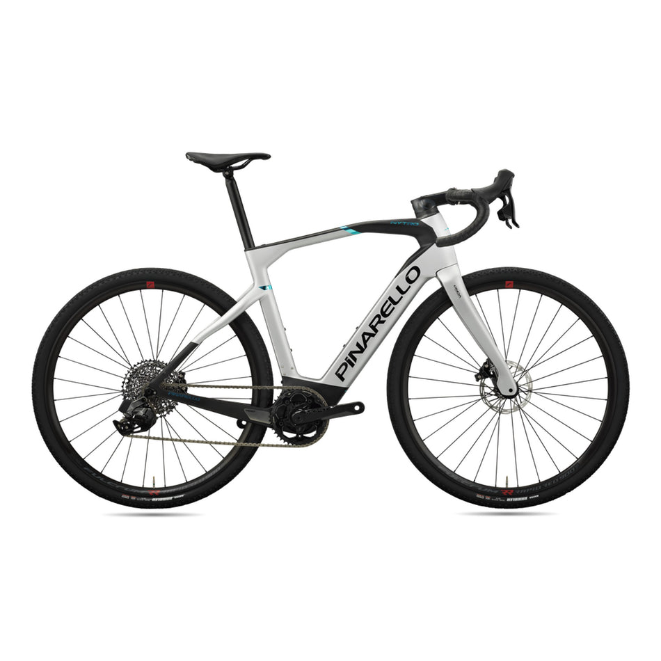 Pinarello Nytro Gravel E5 Disc e-Gravel bike with Rival AXS XPLR components and Fulcrum ORE3 wheels, ready for off-road adventures