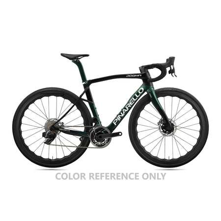 Pinarello Dogma X Disc endurance road bike with Dura Ace Di2 power meter, featuring Princeton Grit 4540 components.