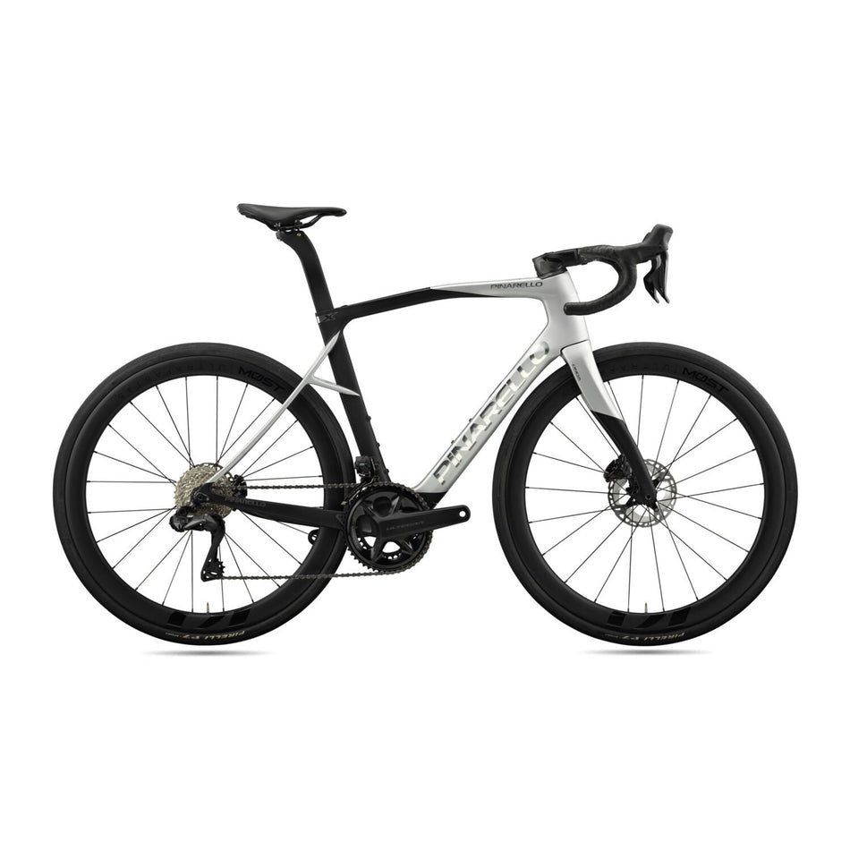 Pinarello X7 Ultegra Di2 performance road bike with ultrafast gear shifting, shown in a sleek design perfect for competitive cycling.