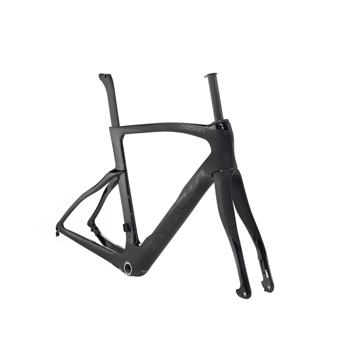 Pinarello Dogma F Disc road frameset in sleek design, showcasing the high-performance bike frame with disc brake compatibility.