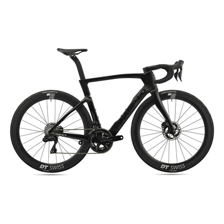 Pinarello MY25 Dogma F performance road bike with Dura Ace Di2 power meter, featuring lightweight frame and sleek design.