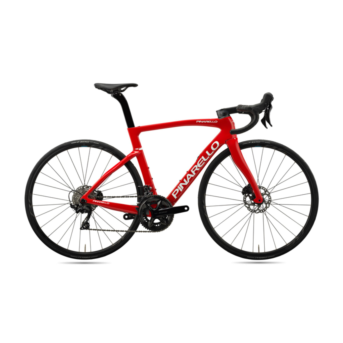 Pinarello F1 Disc wheelset for performance road bikes, featuring 12-speed 105 hub and 700C carbon disc rims.