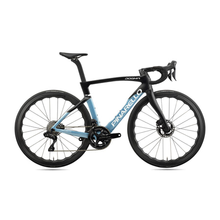 Pinarello Dogma F Disc road bike frameset, lightweight carbon frame with disc brake mounts, sleek design and aerodynamic features.