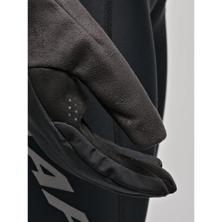 MAAP Control Winter Glove, black insulated cycling glove with touchscreen-compatible fingertips