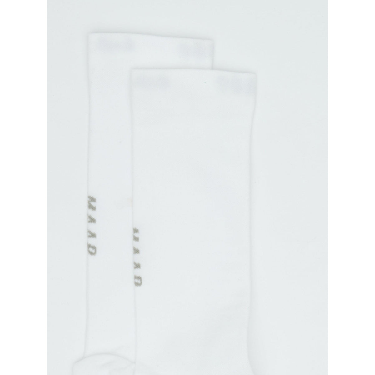MAAP Team Sock Long cycling socks in white with a tall, ribbed design