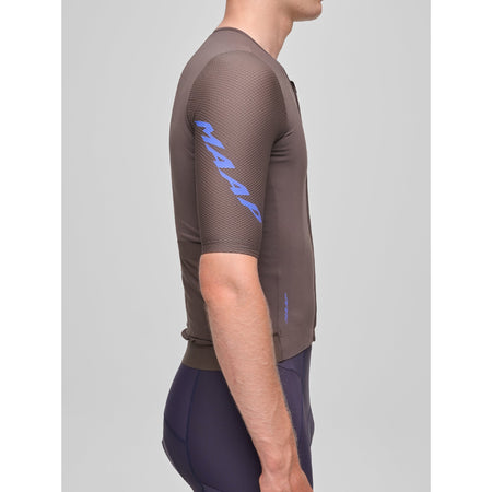 MAAP Pro Emerge Jersey short sleeve cycling jersey in black with minimalist design detail