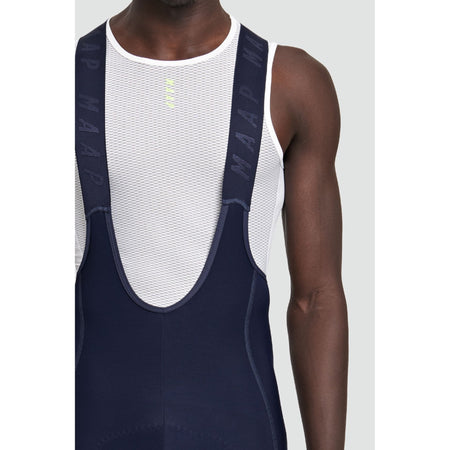 MAAP Team Evo Thermal Bib Tight in navy with padded seat and reflective details