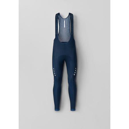 MAAP Team Evo Thermal Bib Tight in navy, full-length cycling tights with shoulder straps